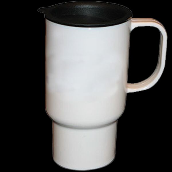 Stainless steel 14oz travel mug. Thumbnail