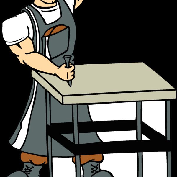 man and chiseltable Thumbnail