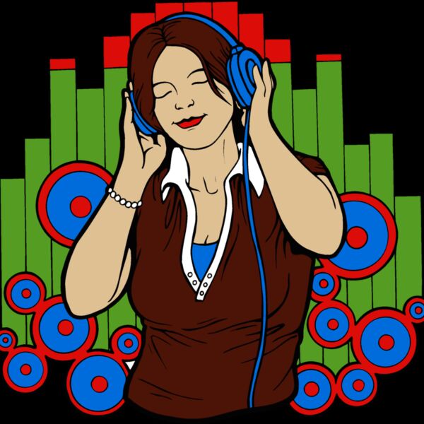 girl with headphones Thumbnail