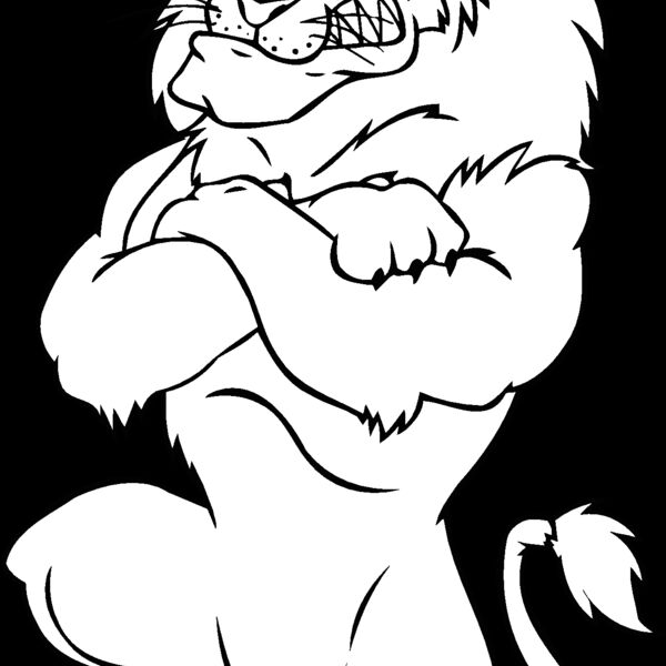 lion standing on ball Thumbnail