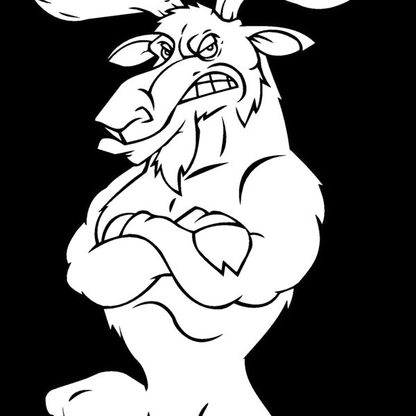 moose standing on ball Thumbnail