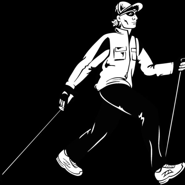 nordic walking 02bw Thumbnail