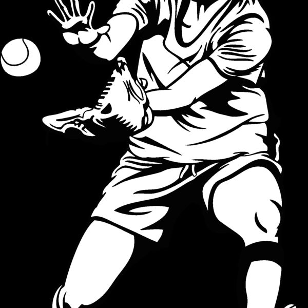 softbllplyr11v4bw Thumbnail